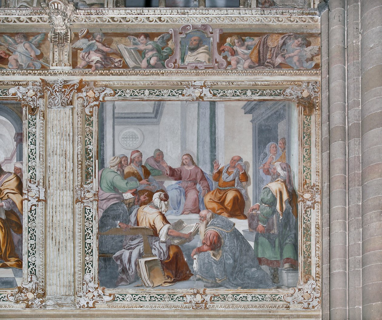 Christus tussen de dokters door Daniele Crespi