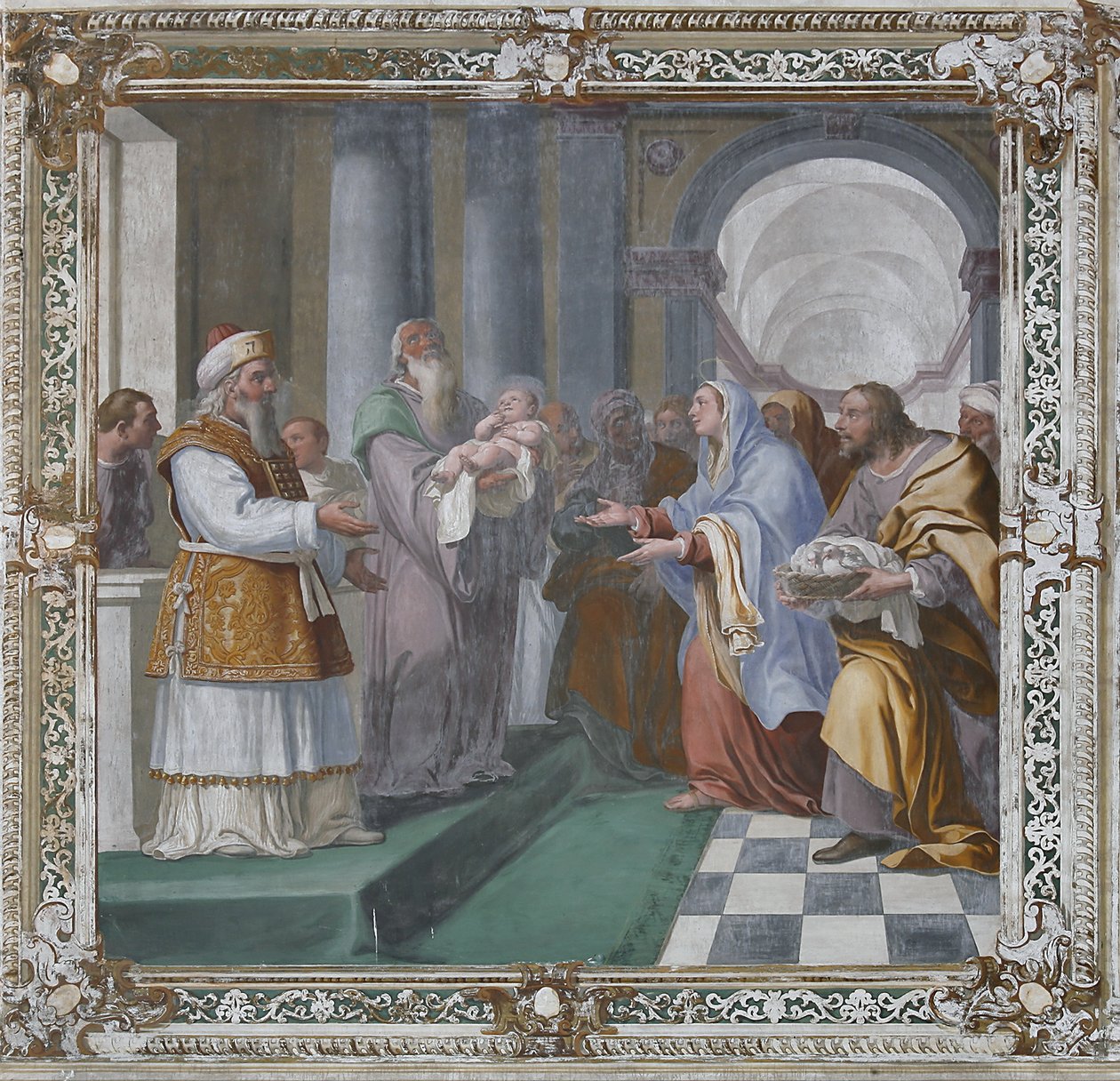 Presentatie in de tempel door Daniele Crespi