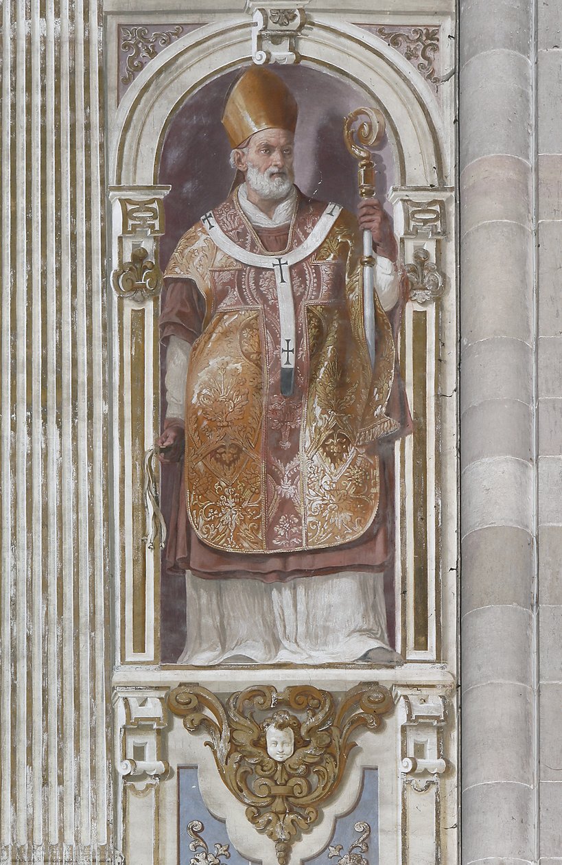 Sint Ambrosius door Daniele Crespi