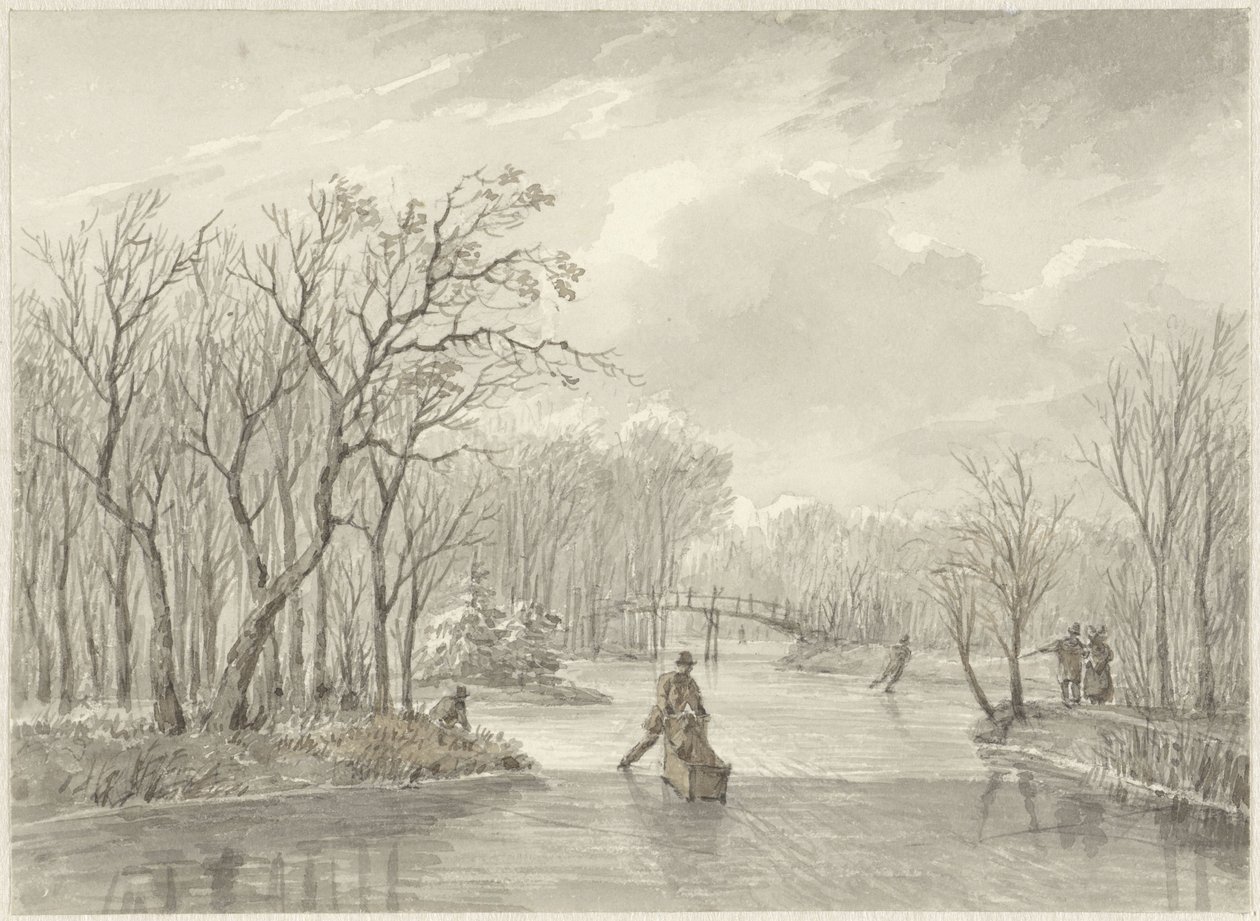 Wintergezicht door Daniël van Oosterhoudt