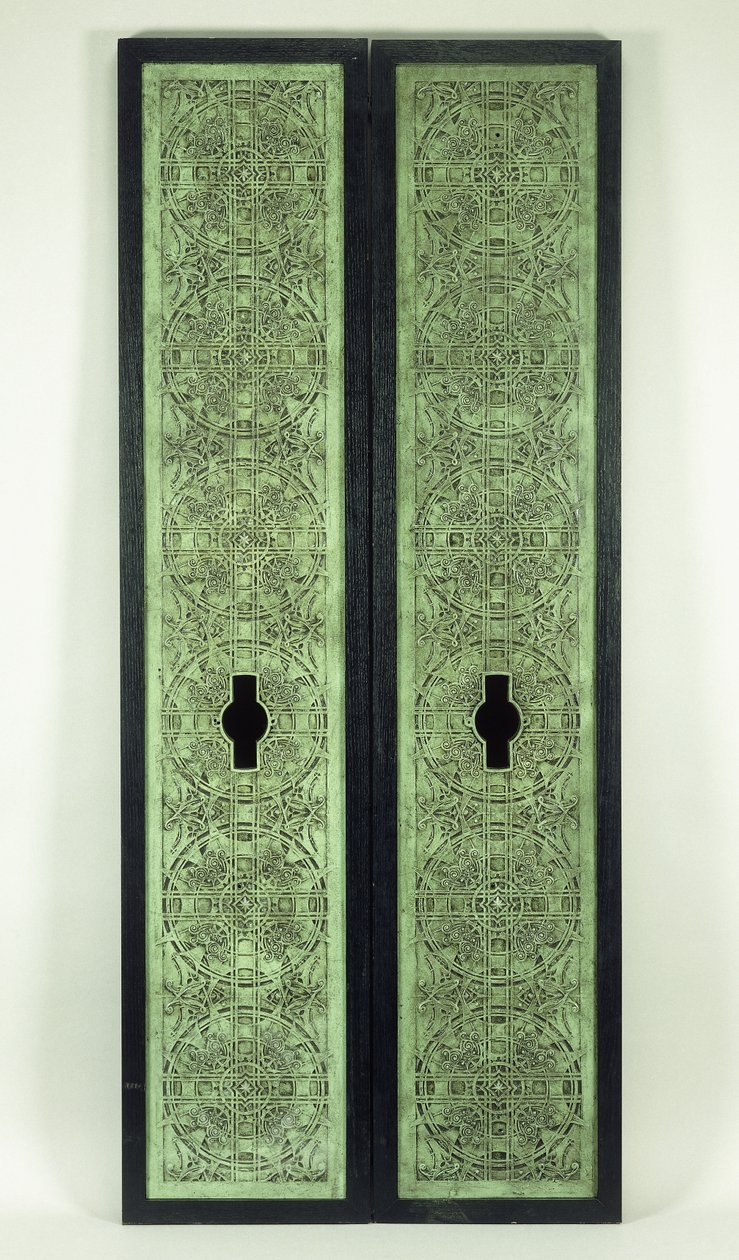 Twee Liftpanelen, 1894-1895 door Dankmar Adler