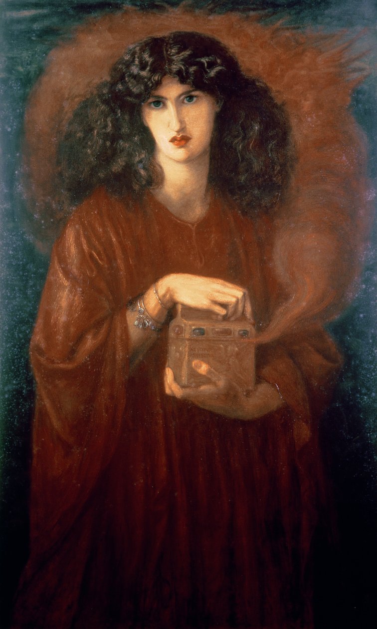 Pandora, 1871 door Dante Gabriel Charles Rossetti