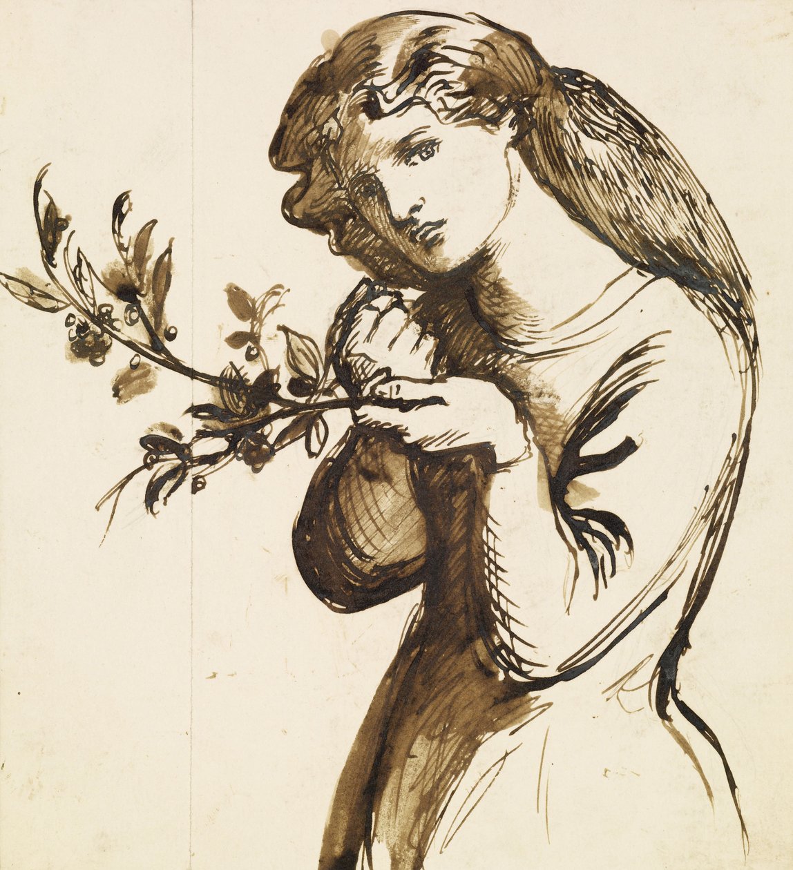 Vrouwelijk door Dante Gabriel Charles Rossetti
