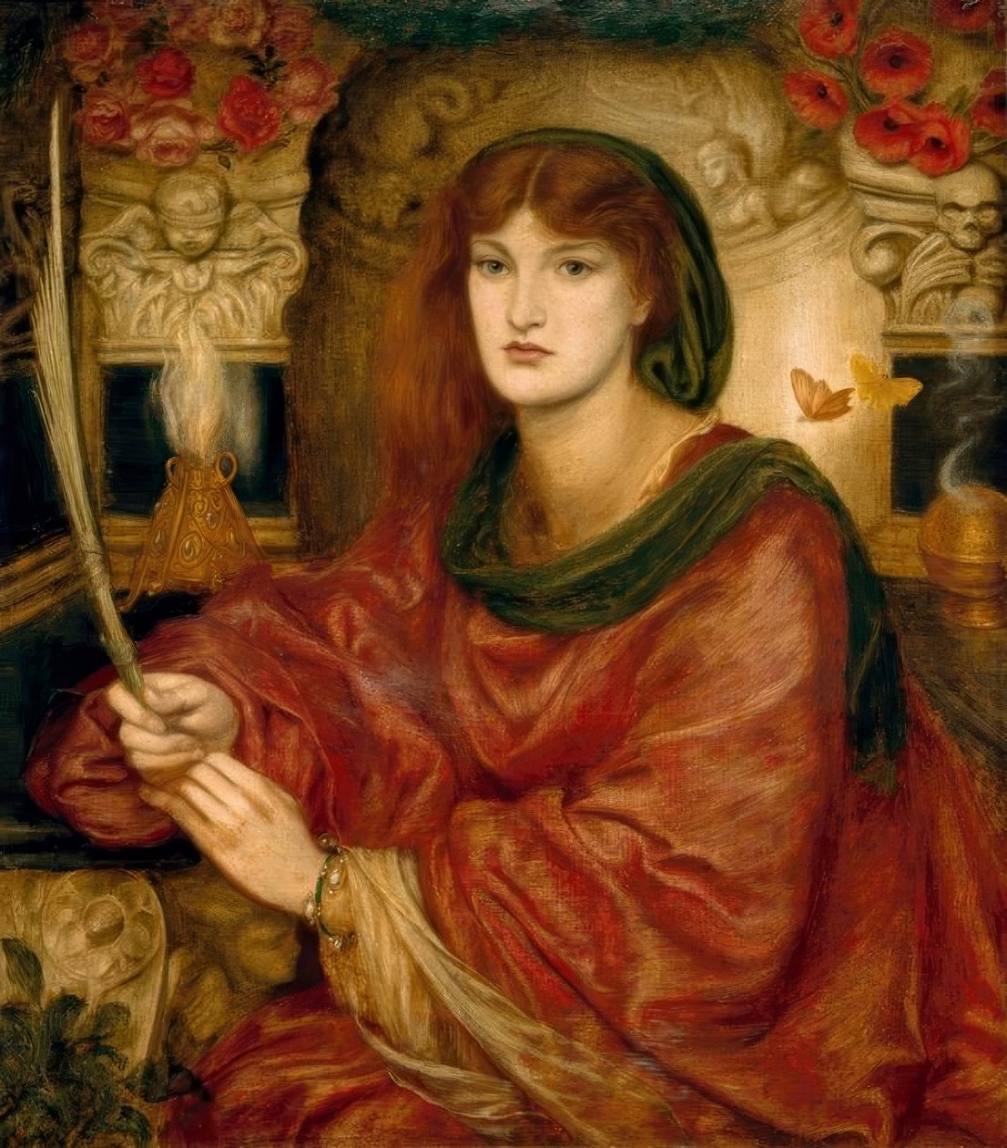 Sibylla Palmifera door Dante Gabriel Charles Rossetti