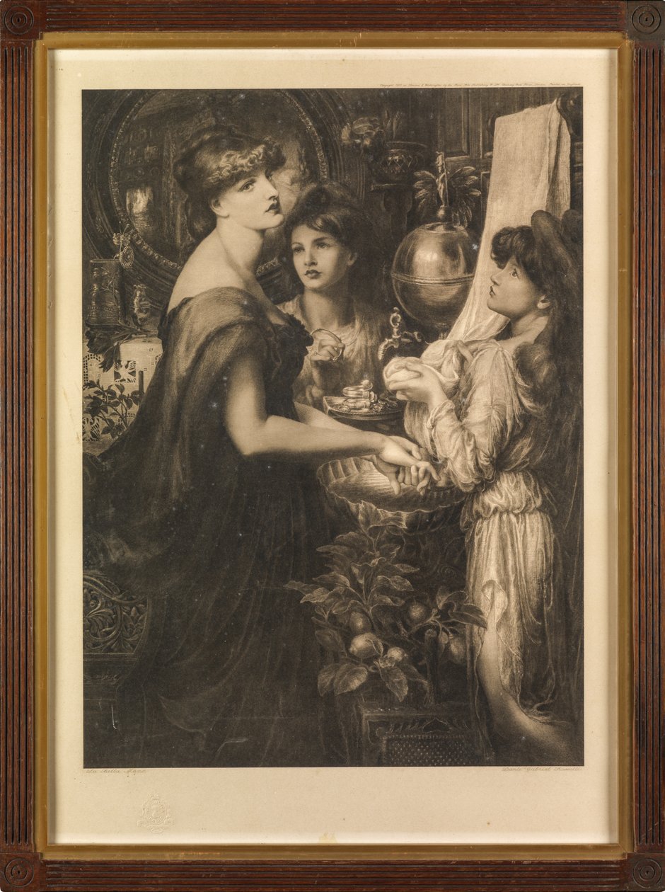 La Bella Mano door Dante Gabriel (after) Rossetti