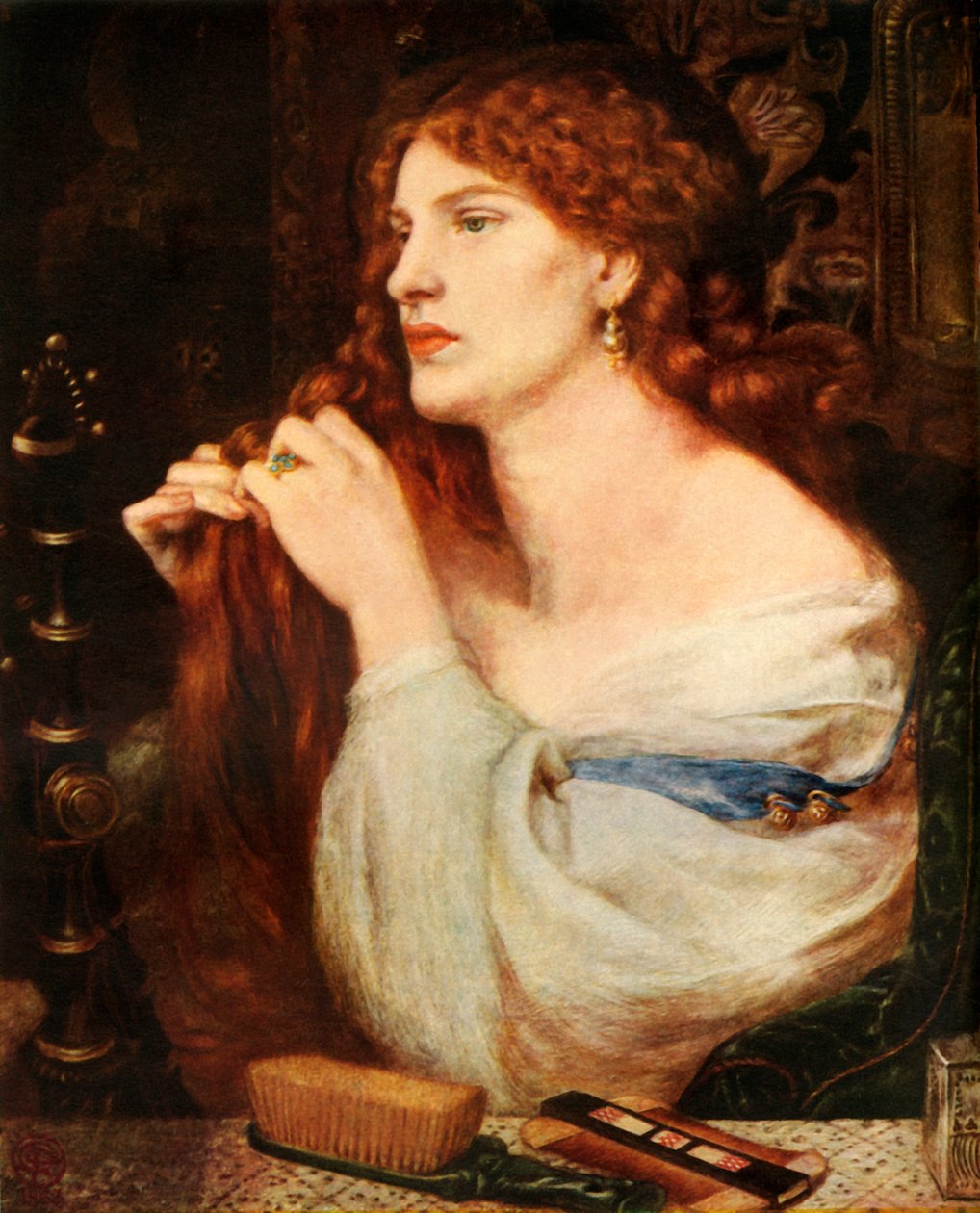Aurelia Fazios Meesteres, 1863-1873, 1948 door Dante Gabriel Charles Rossetti