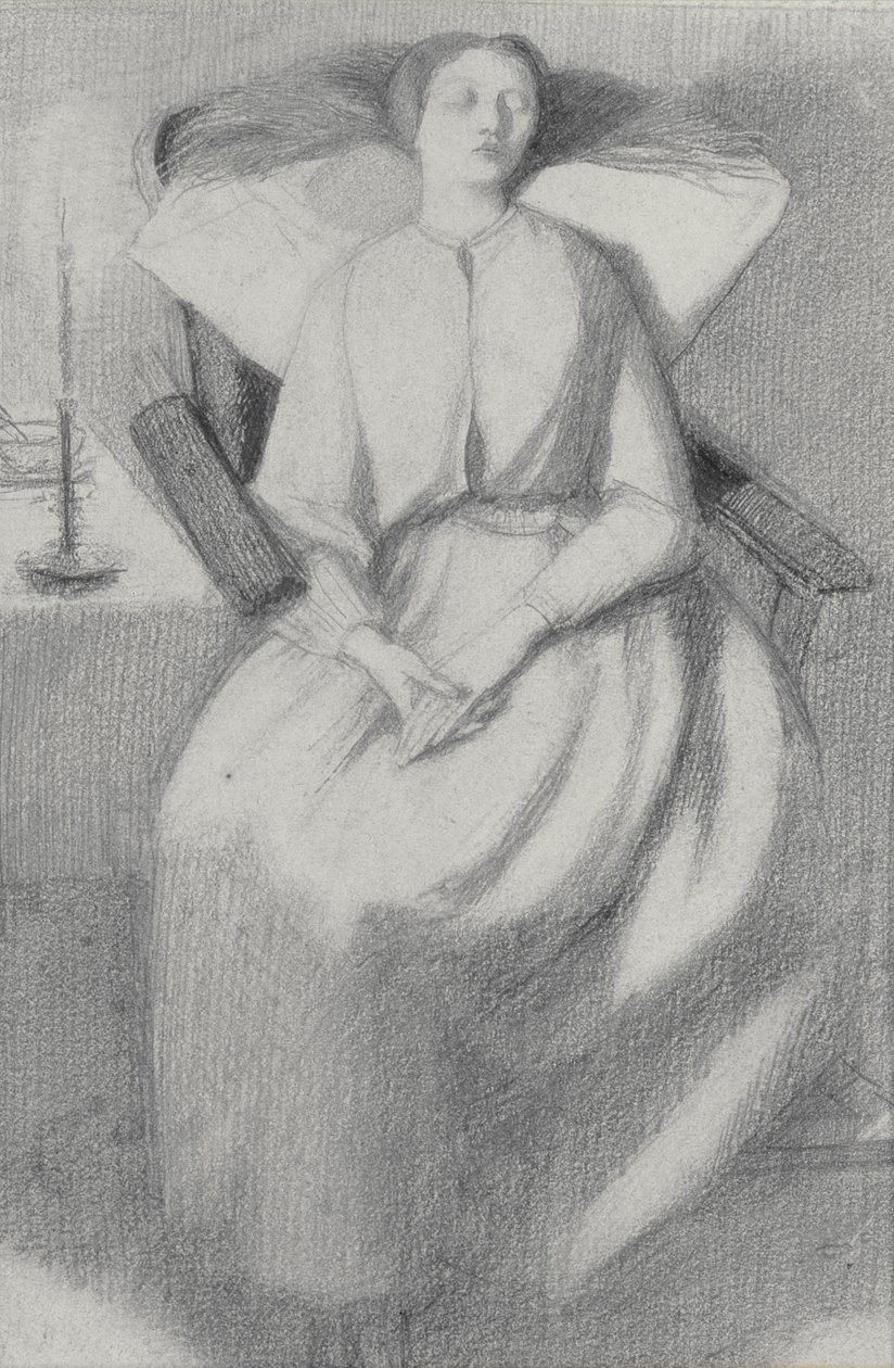 Elizabeth Siddal door Dante Gabriel Charles Rossetti
