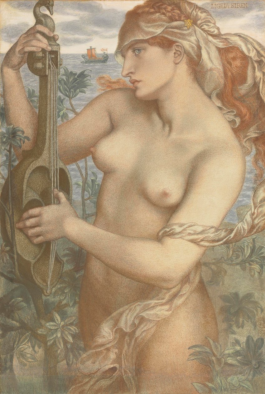 Ligeia Sirene door Dante Gabriel Charles Rossetti