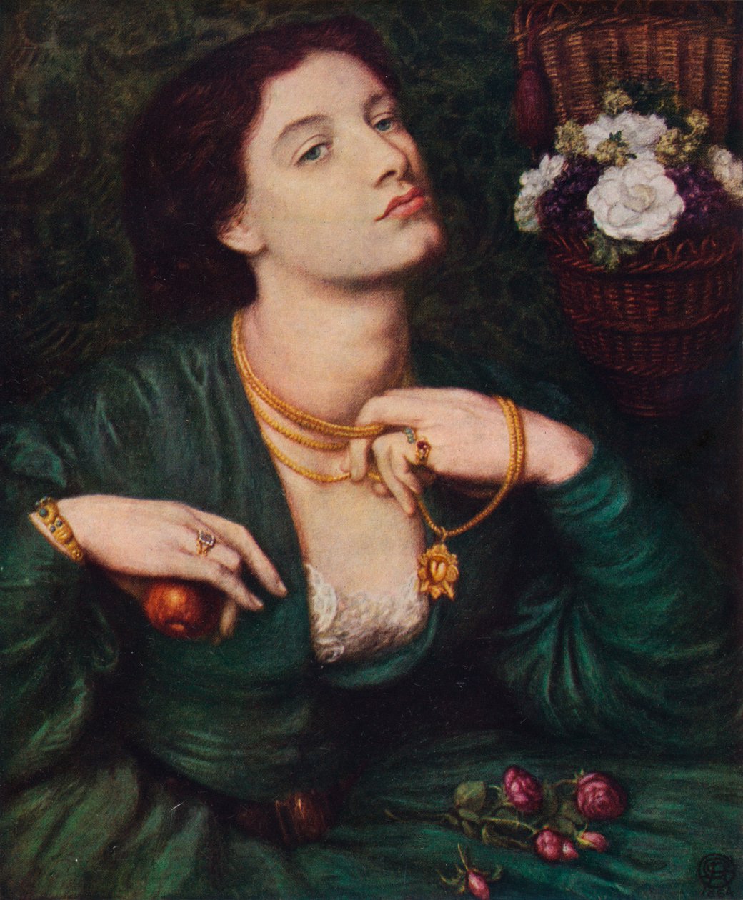 Monna Pomona, 1864 door Dante Gabriel Charles Rossetti