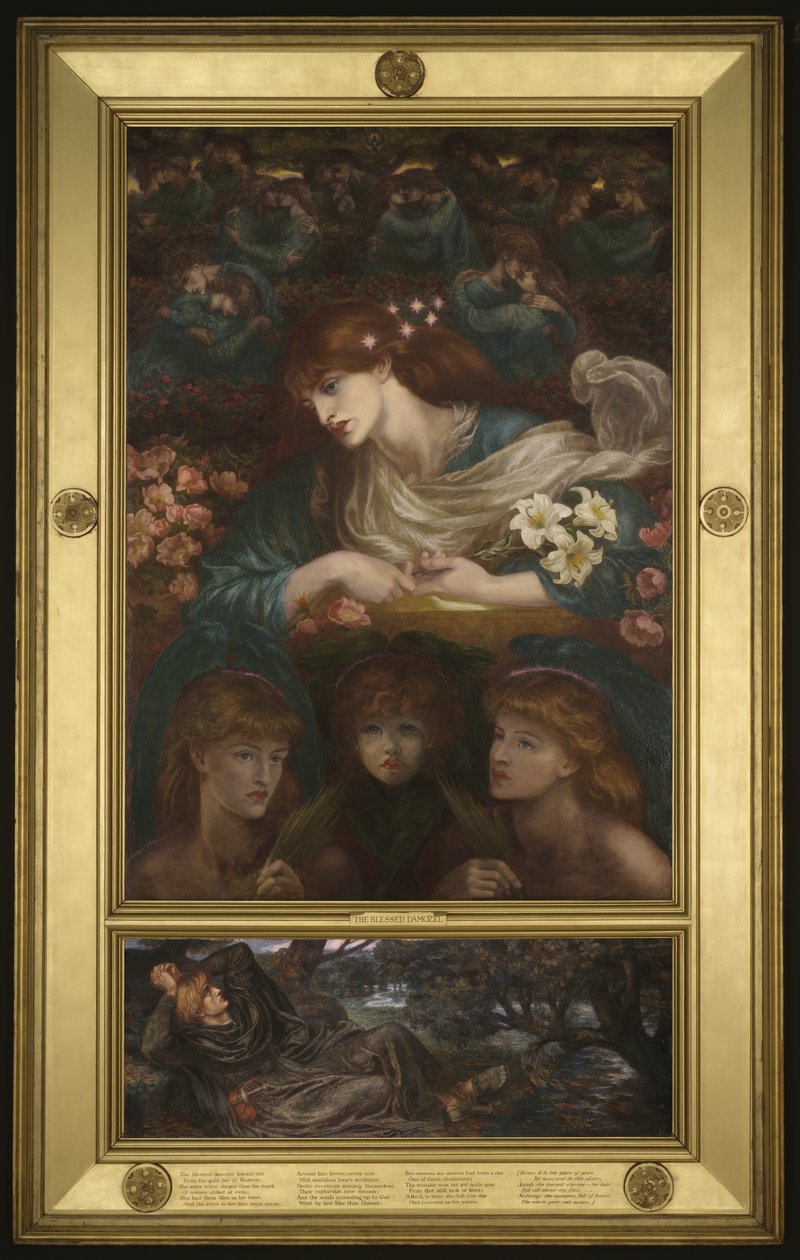 De gezegende Damozel, 1875-78 door Dante Gabriel Charles Rossetti