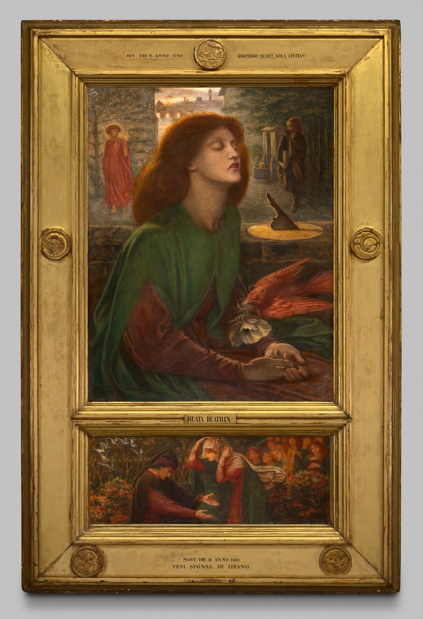 Gezegend Beatrix door Dante Gabriel Rossetti