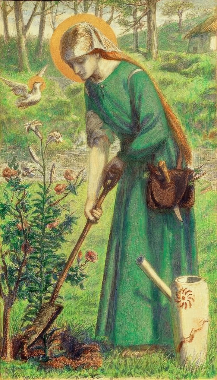 Maria Nazarene door Dante Gabriel Charles Rossetti