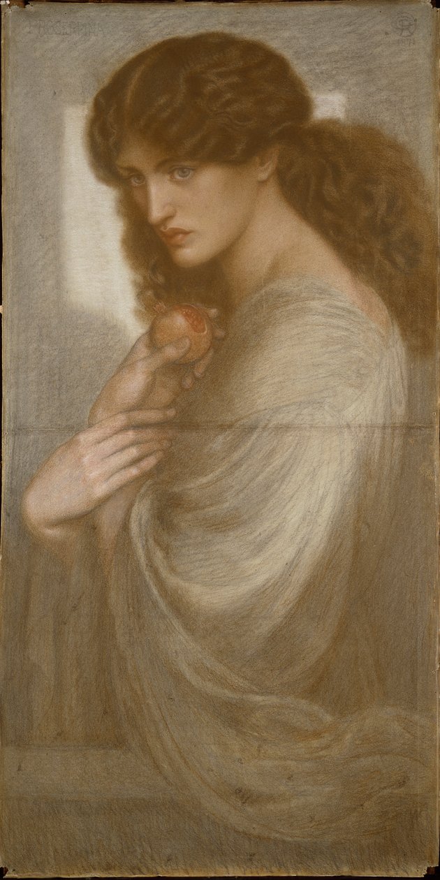 Proserpina, 1871 door Dante Gabriel Rossetti