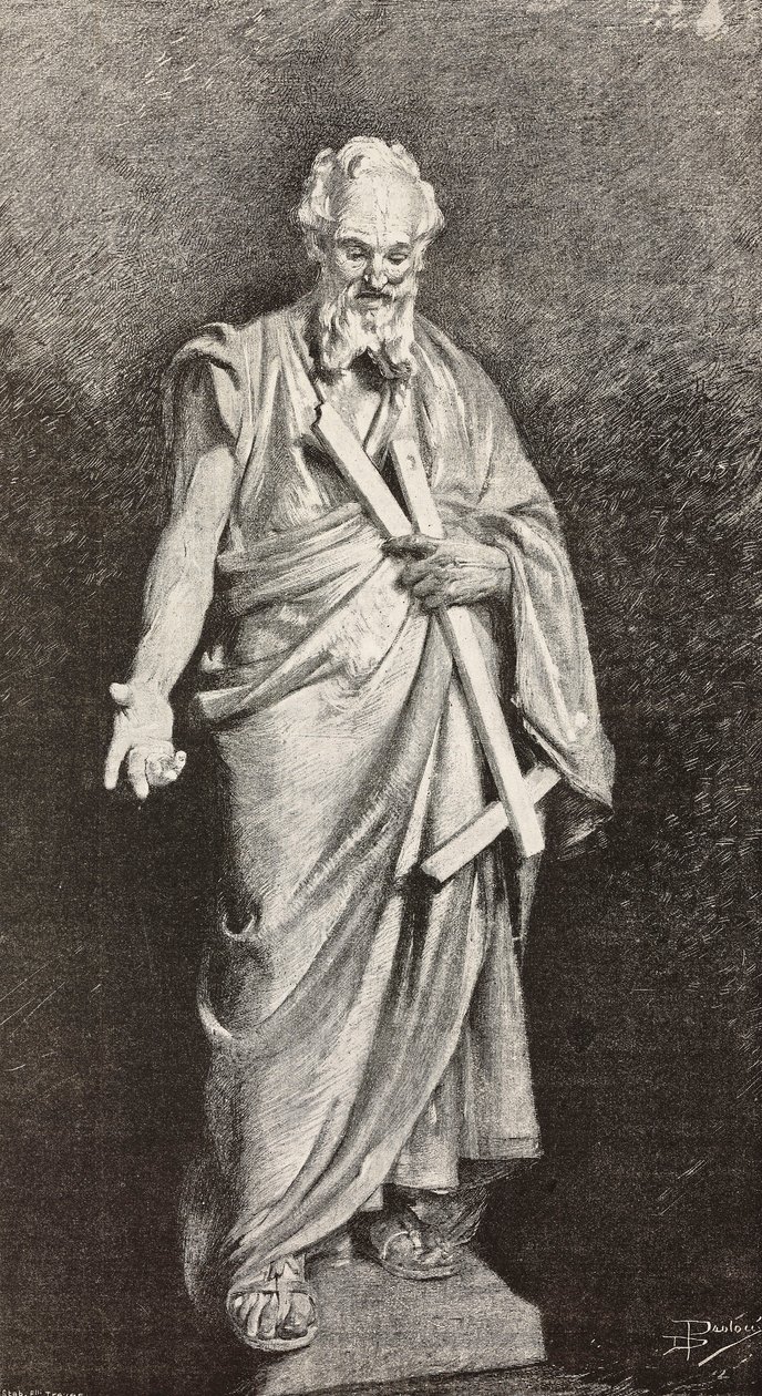 Het standbeeld van Sint Thomas door Dante Paolocci