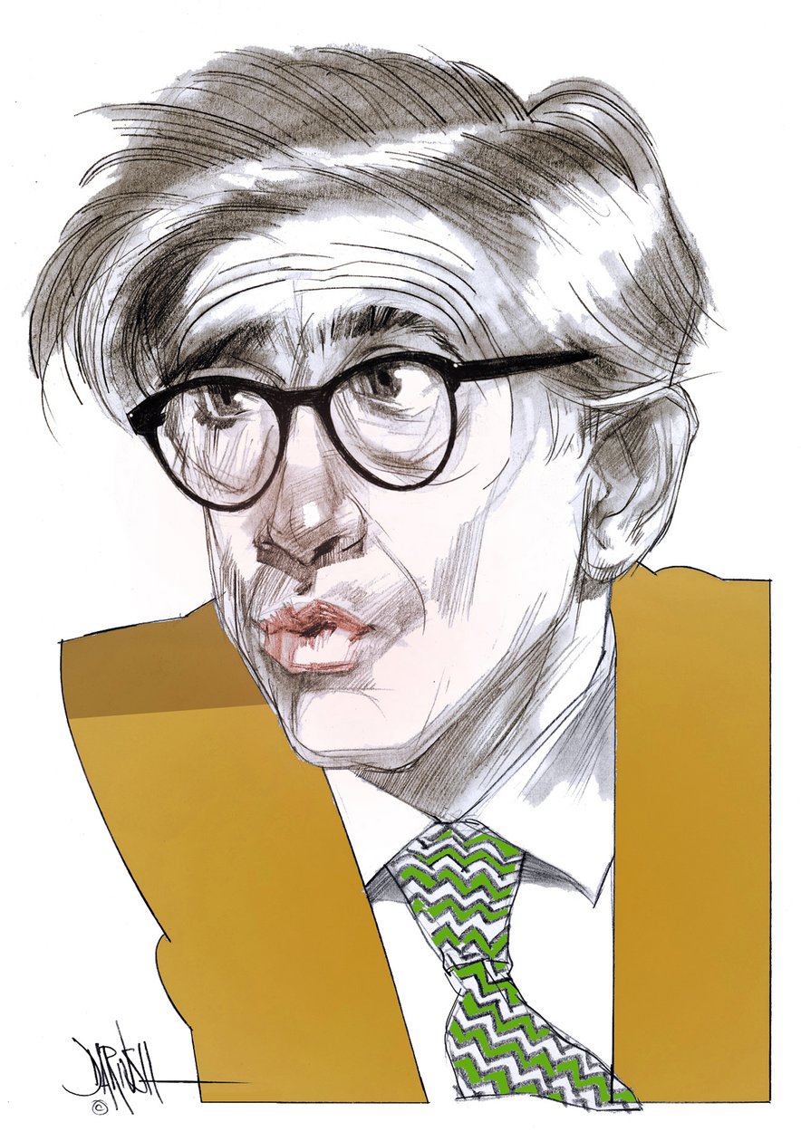 Franco Debenedetti (digitale kleurpotloodtekening) door Dariush Radpour