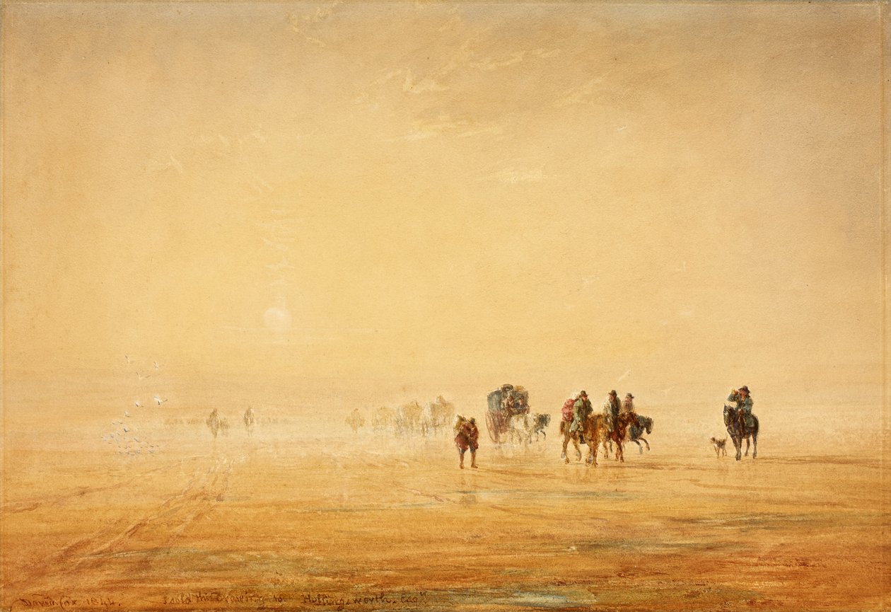 Lancaster Sands, 1844 door David Cox