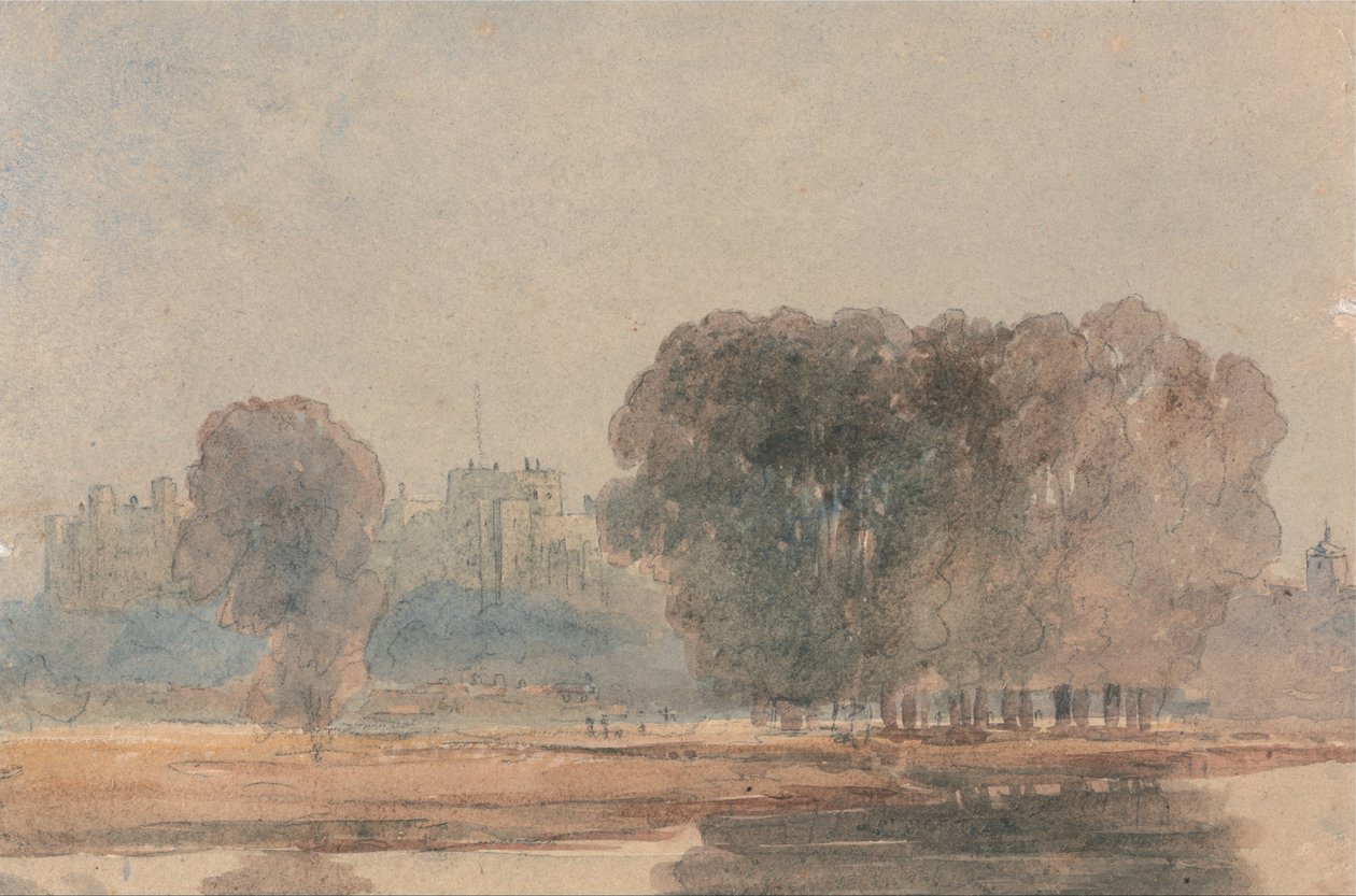 Windsor Castle vanaf de Brocas door David Cox