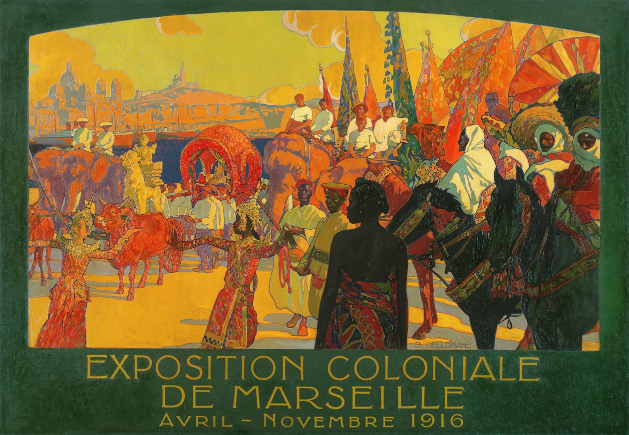 De Nationale Koloniale Tentoonstelling, Marseille, april-november 1916, 1922 door David Dellepiane