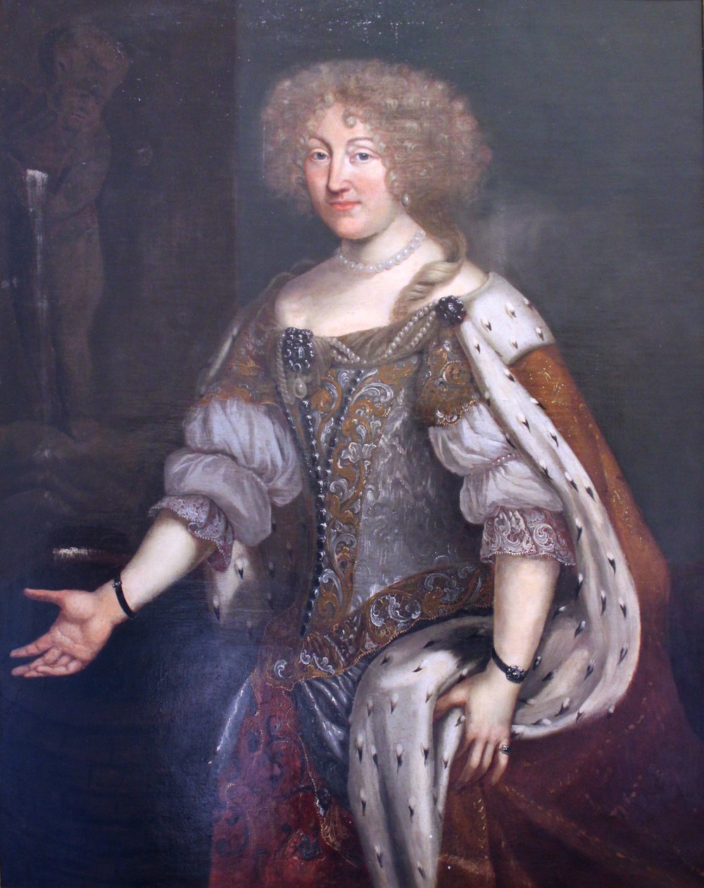 Hertogin Magdalena Sibylla von Württemberg (1652-1712) door David Klöcker Ehrenstrahl