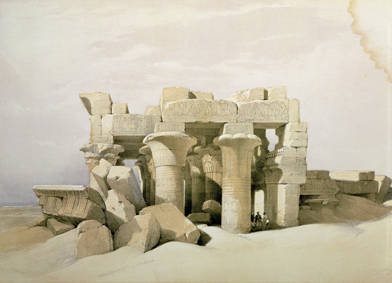 Kom Ombo door David Roberts