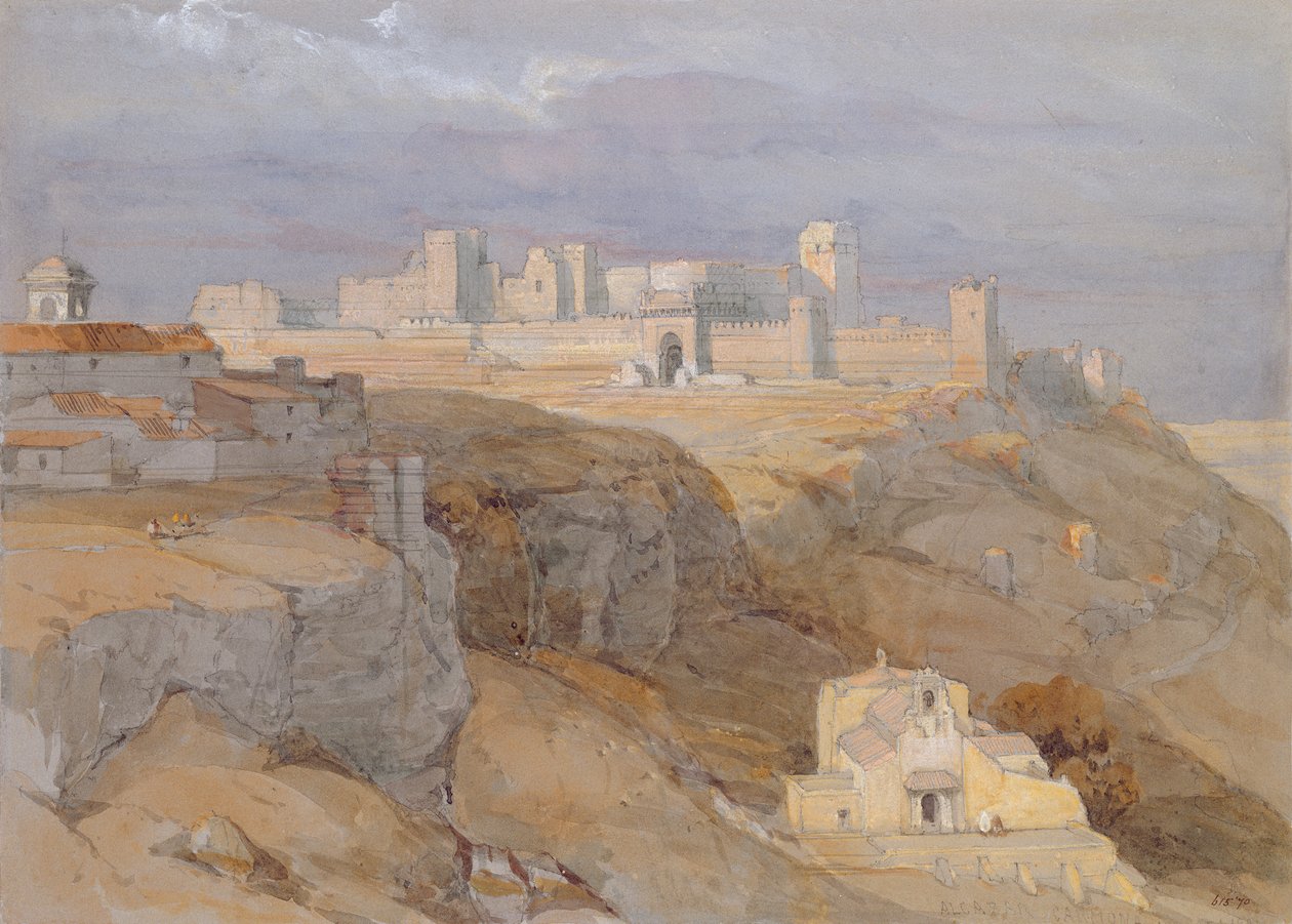 Het Alcazar van Carmona, Andalusië door David Roberts
