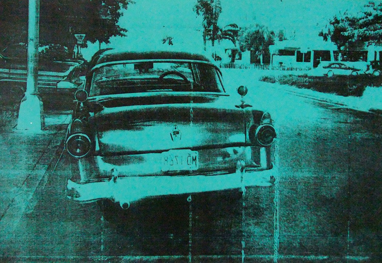 Groene auto door David Studwell