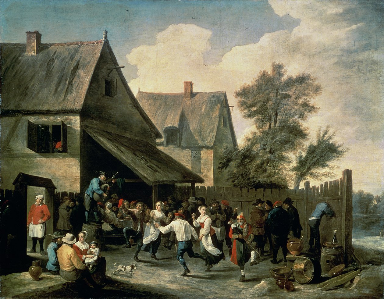 Een Dorpsdans door David Teniers the Younger