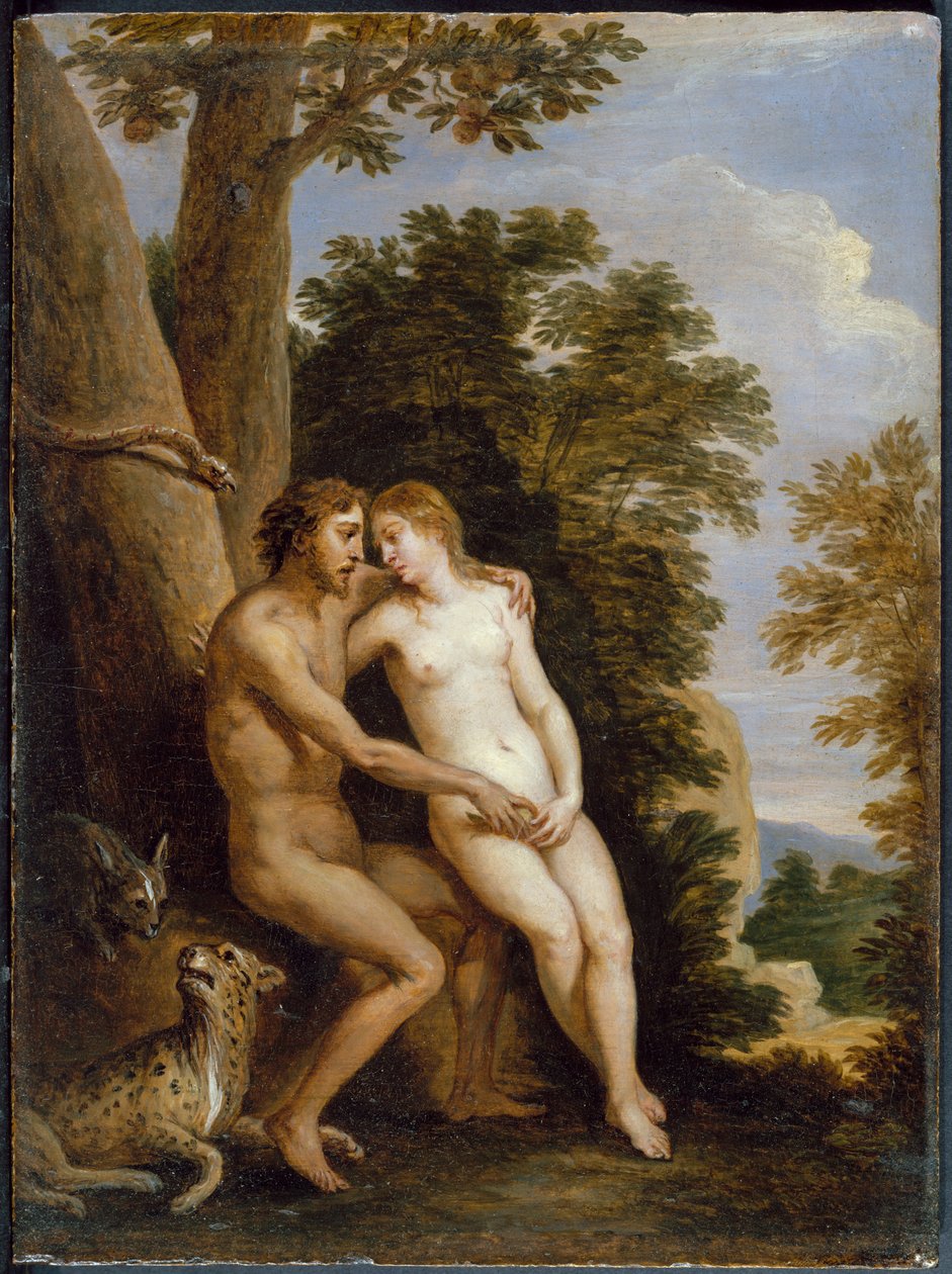 Adam en Eva door David Teniers the Younger