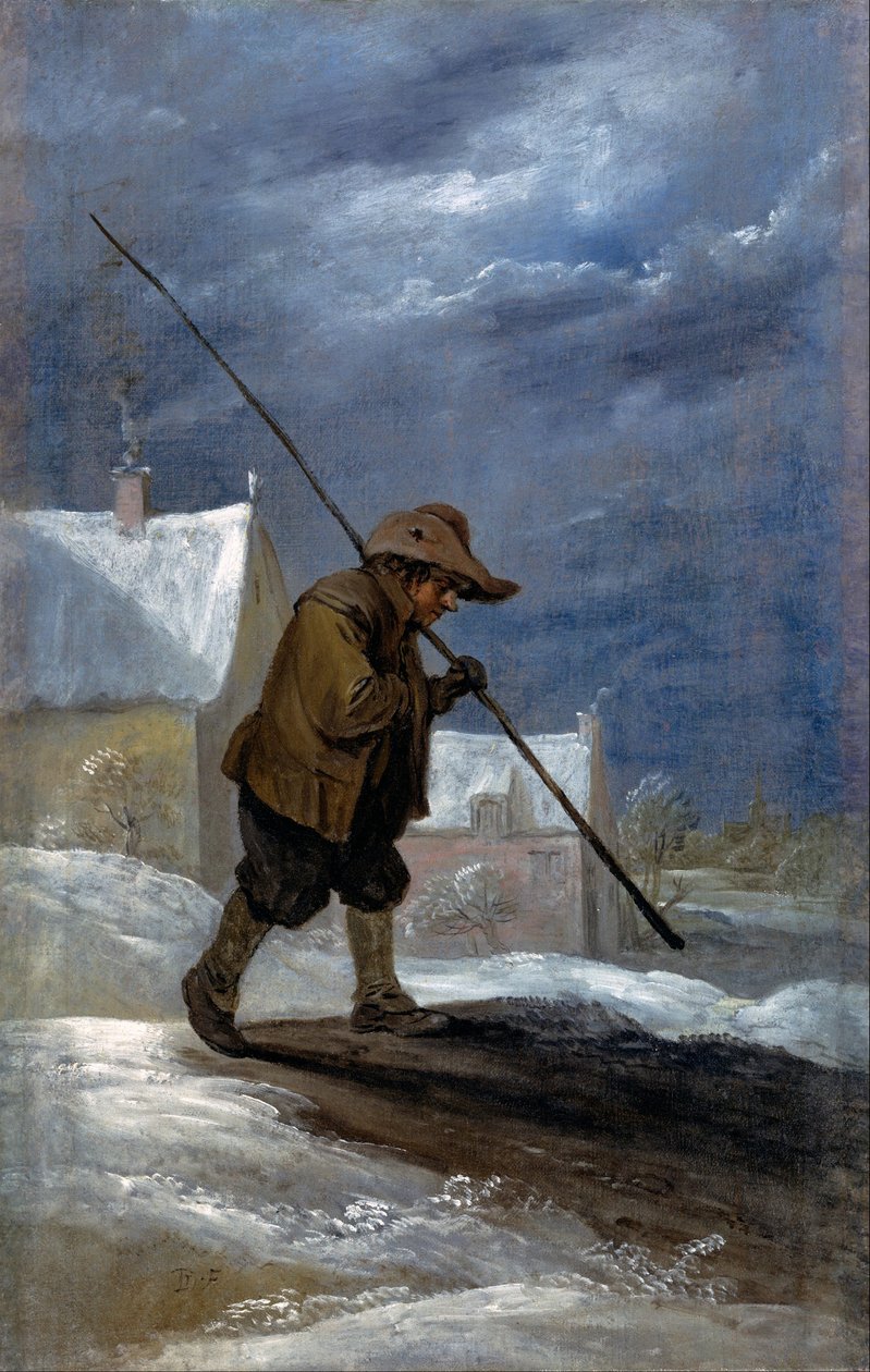 Winter door David Teniers the Younger