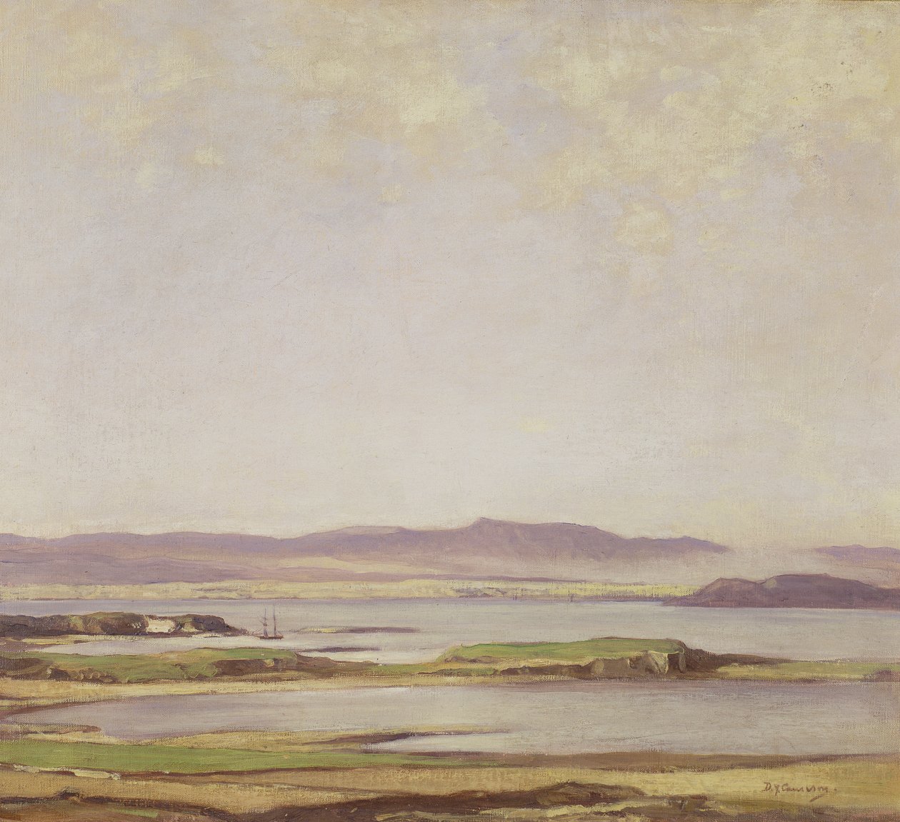 Dunstaffnage, Argyll door David Young Cameron