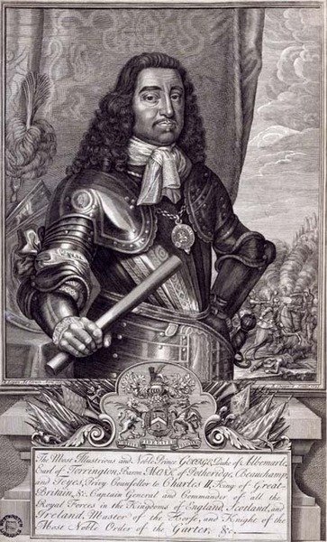 George Monck door David (after) Loggan