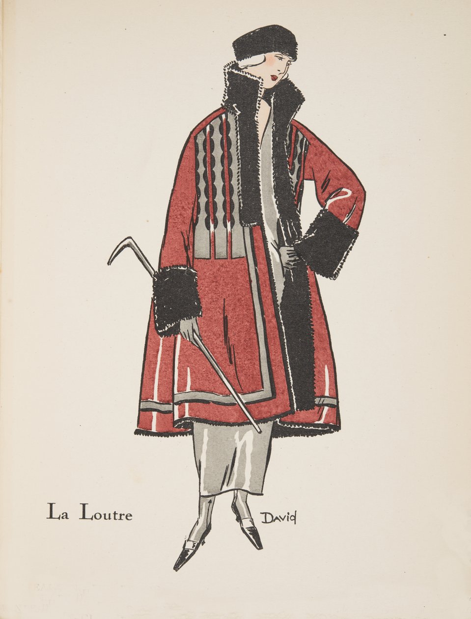 La Loutre (uit een collectie modeplaten) door David