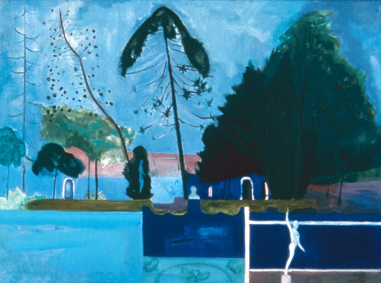 In een tuin, Lissabon door David Alan Redpath Michie