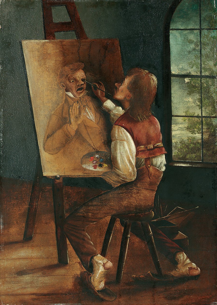 Zelfportret door David Claypoole Johnston