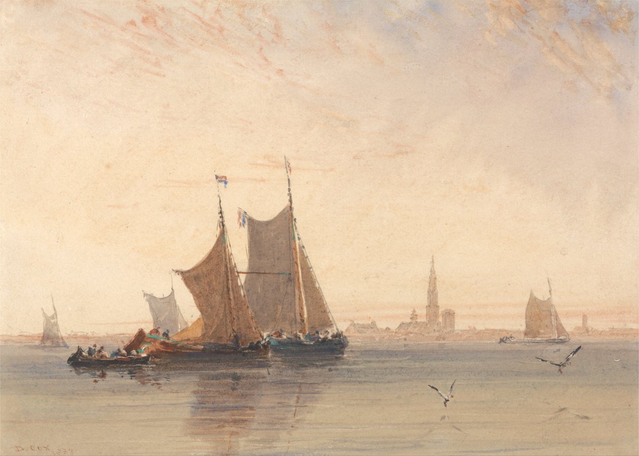 Antwerp, Morning door David Cox