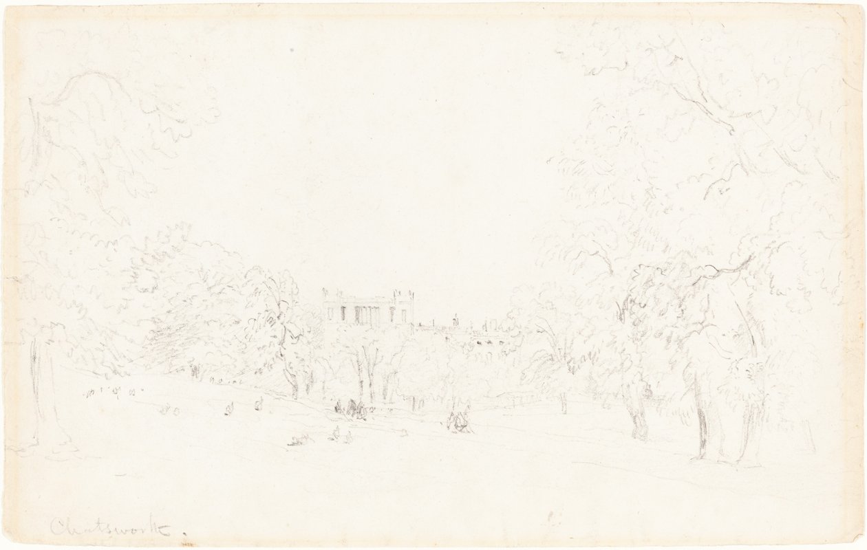 Chatsworth [recto] door David Cox