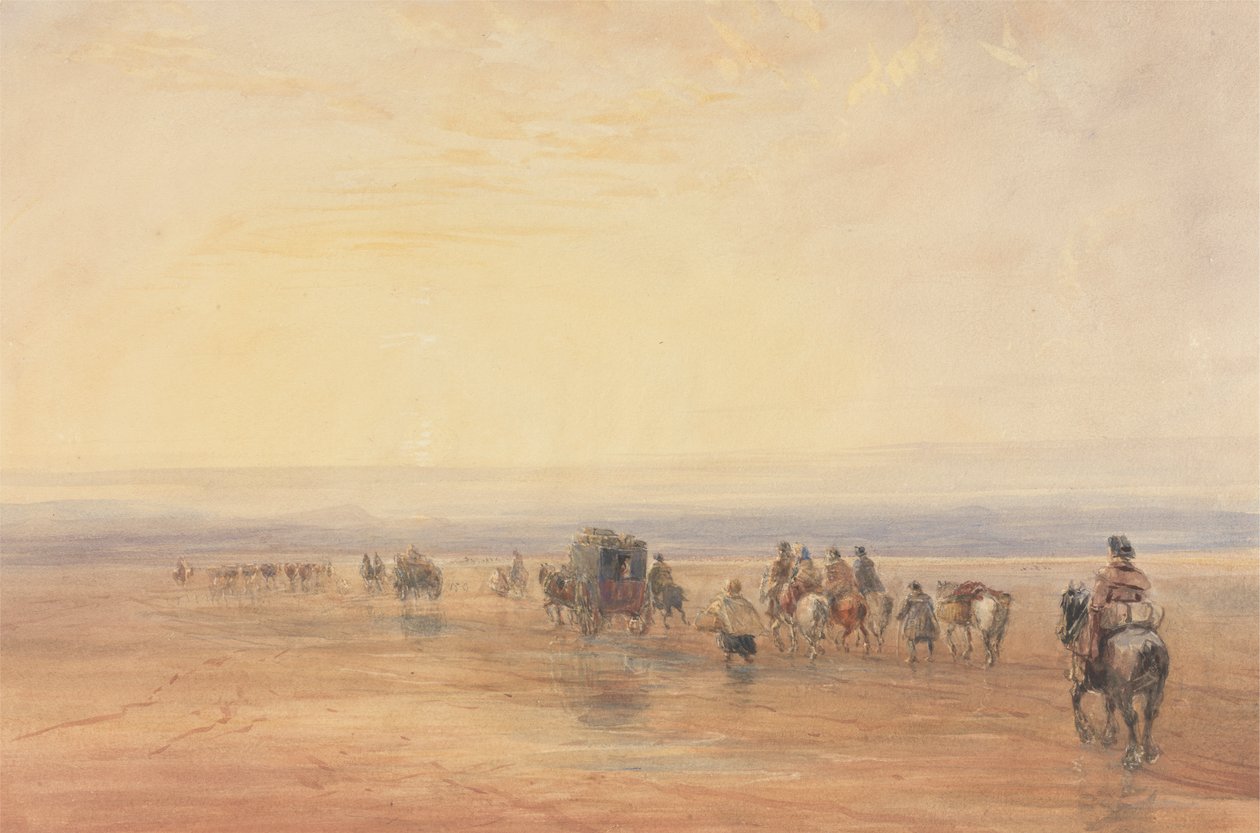 De Oversteek van Lancaster Sands door David Cox