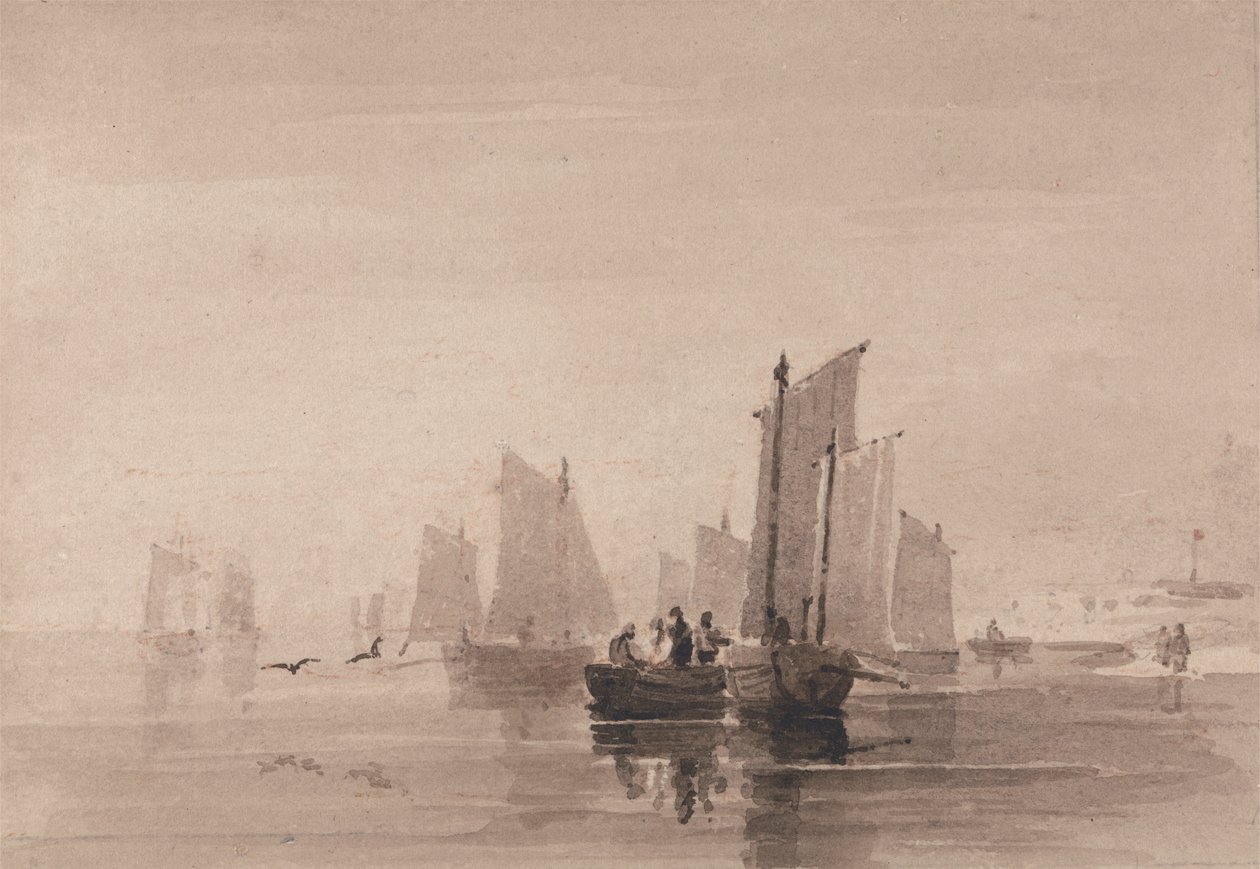 Vissen bij Hastings door David Cox