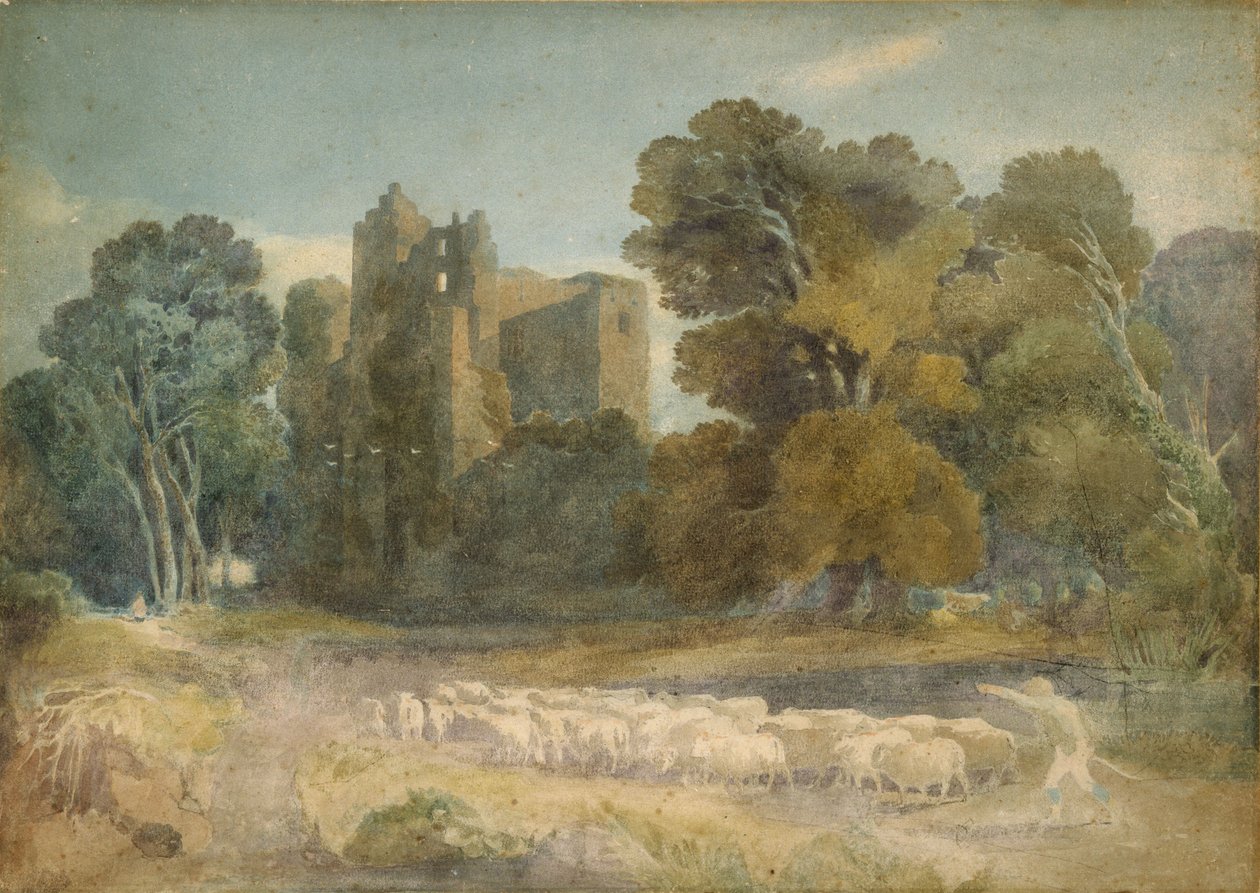 Kenilworth Kasteel in Warwickshire door David Cox