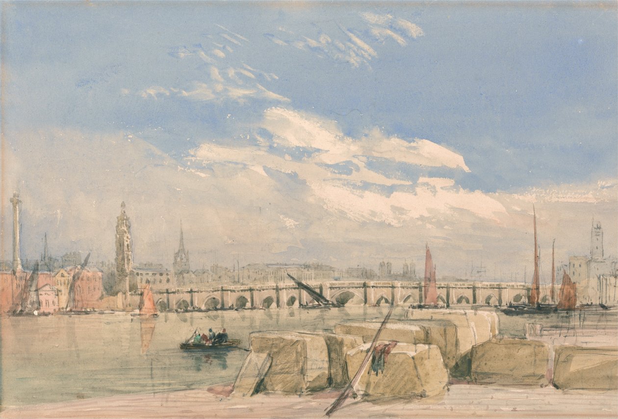Londen Brug door David Cox