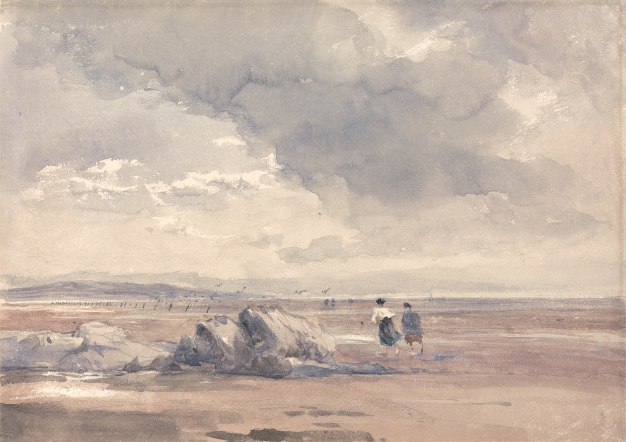 Op Lancaster zand, eb door David Cox