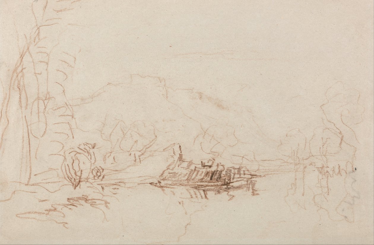 Rivier Scène door David Cox