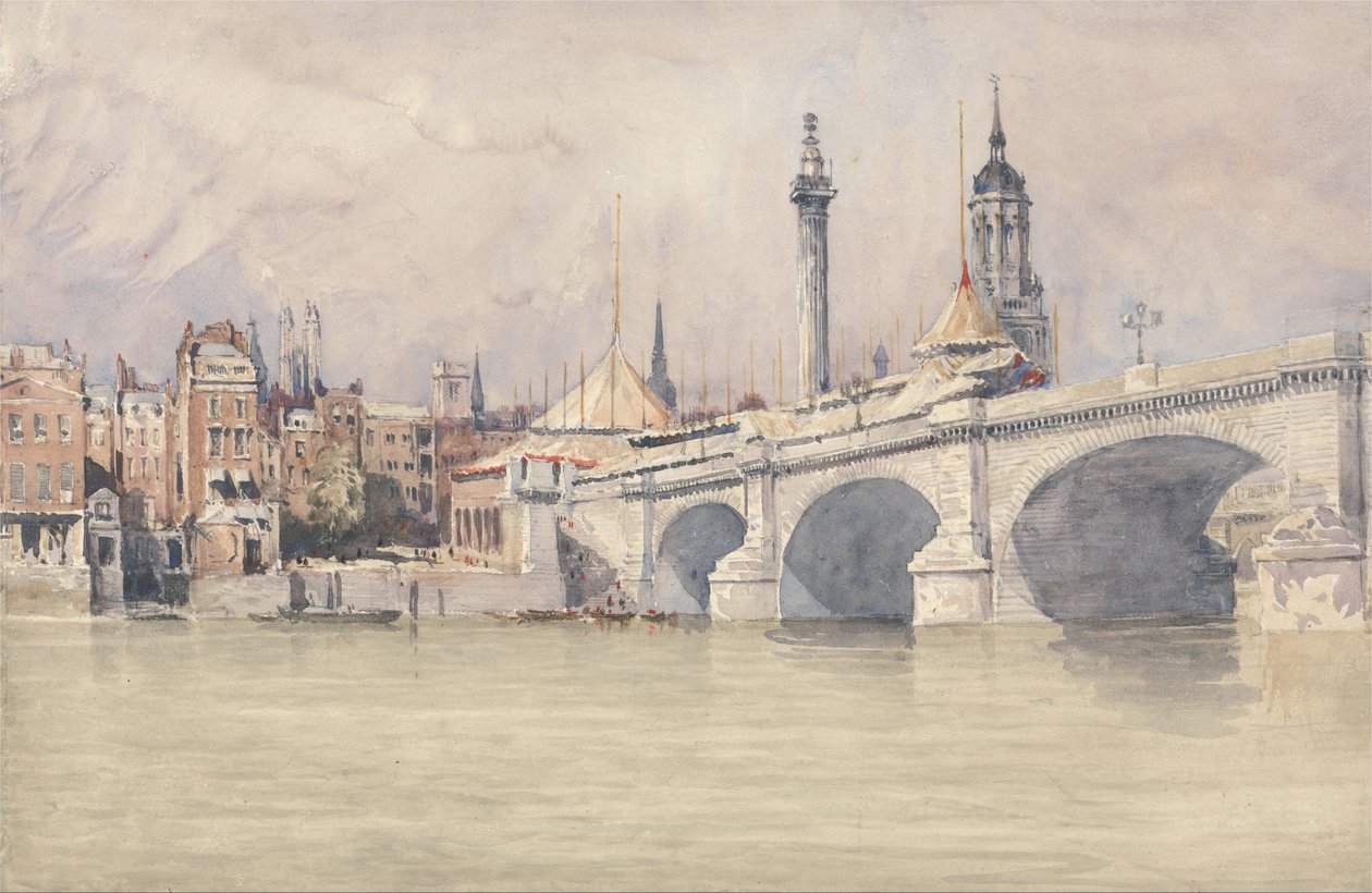 De opening van de New London Bridge door David Cox