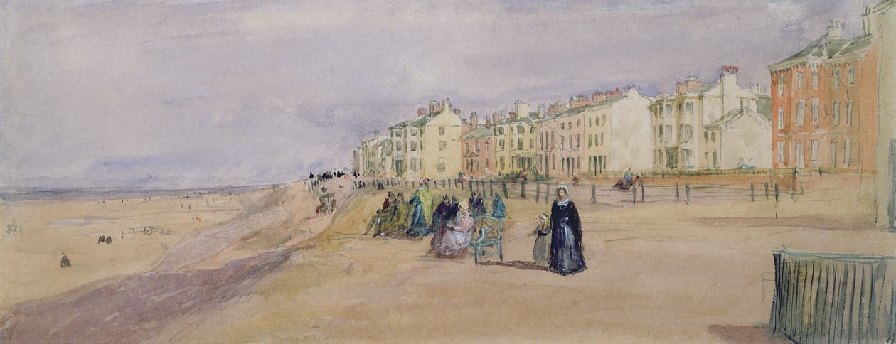 De Zeefront in Blackpool door David Cox