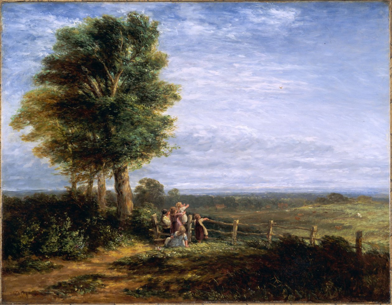 De veldleeuwerik, 1849 door David Cox