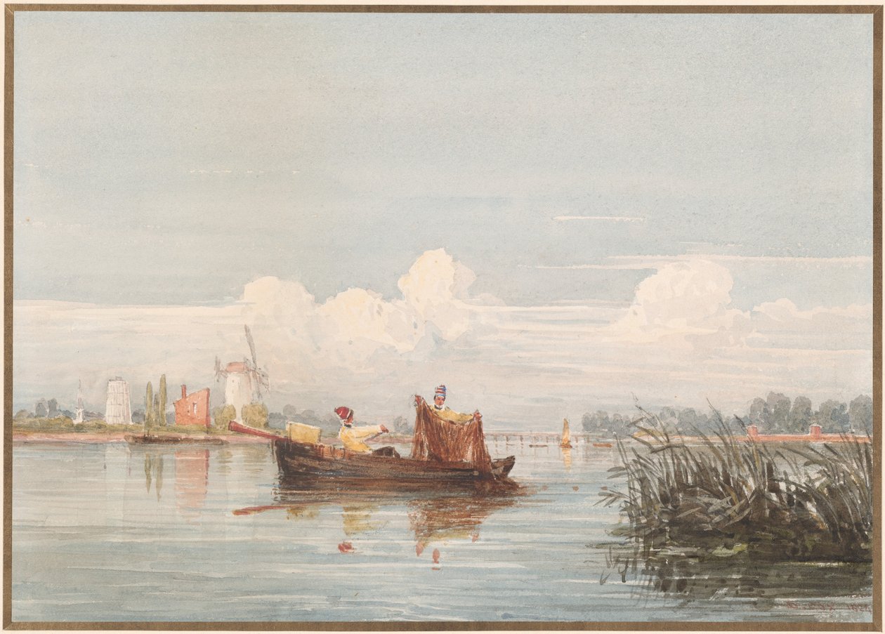 De Theems bij Battersea door David Cox