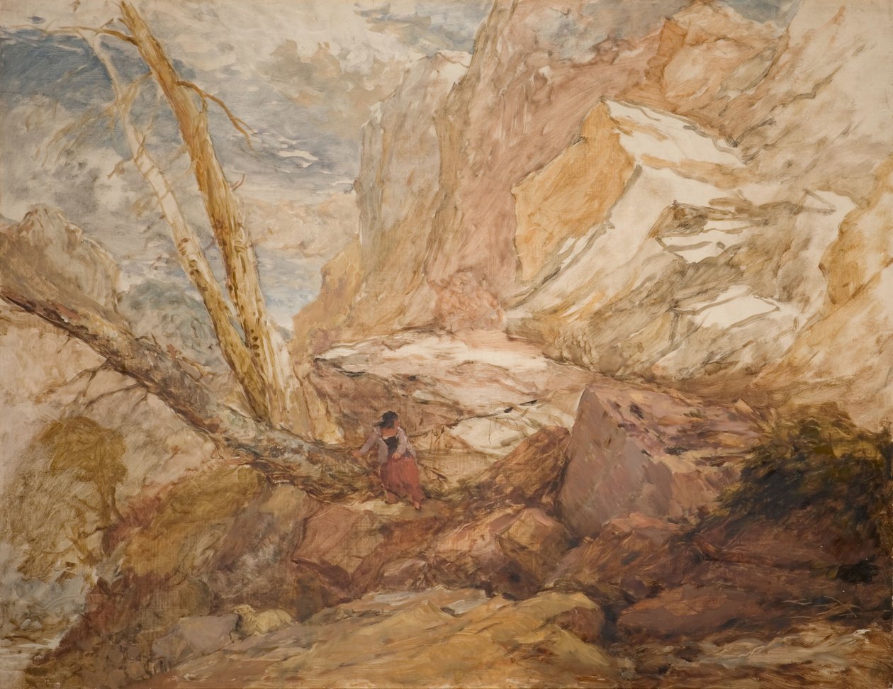 Het vermiste lam door David Cox the elder