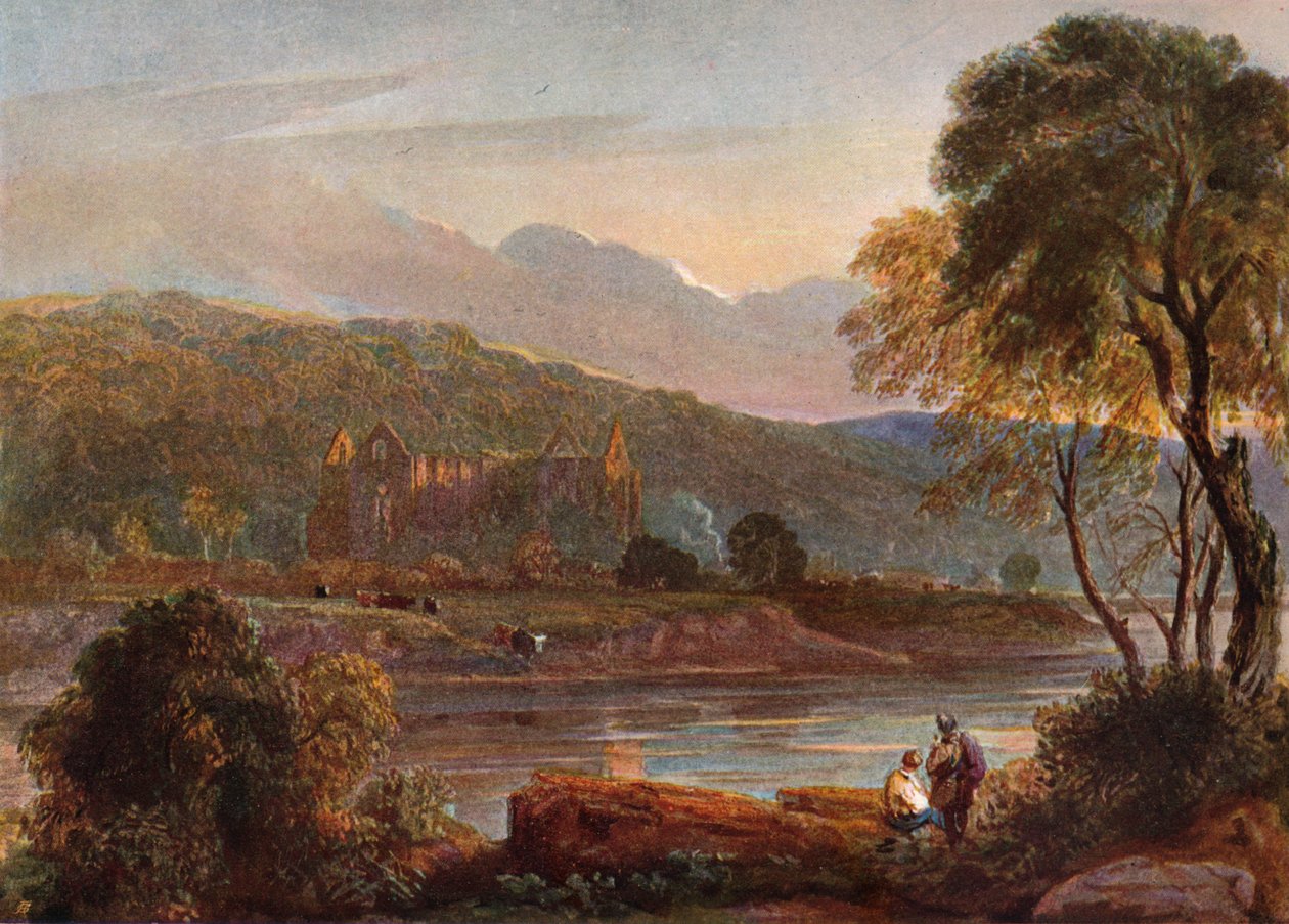 Tintern Abbey, ca. 1840 door David Cox the elder