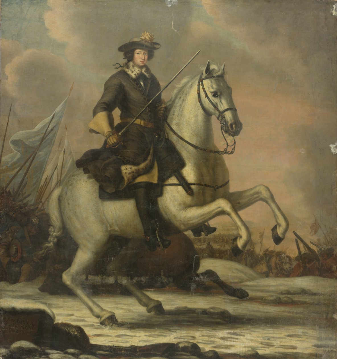 Karel XI (1665-97), koning van Zweden door David Ehrenstrahl