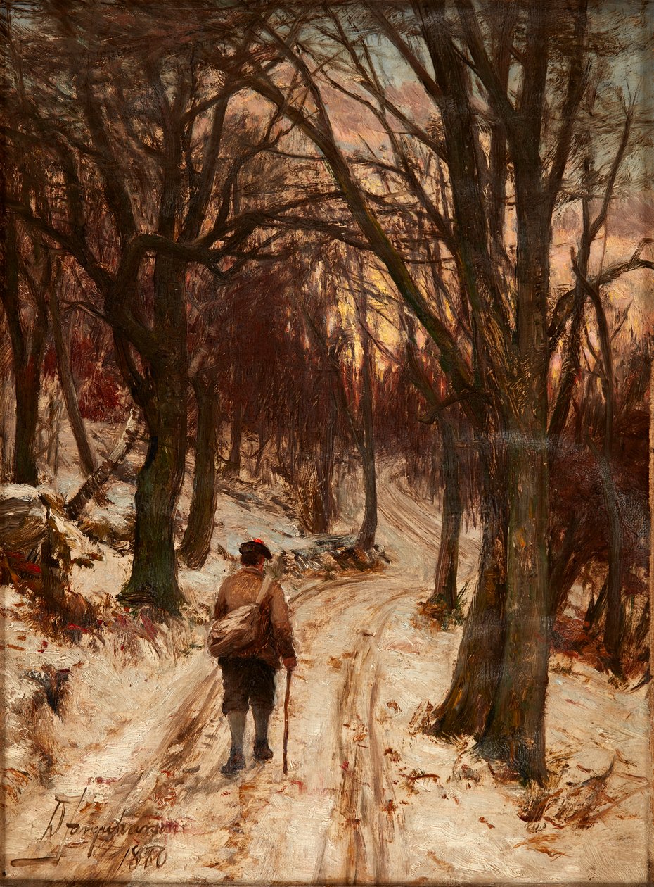 Winter, Glen Lyon door David Farquharson